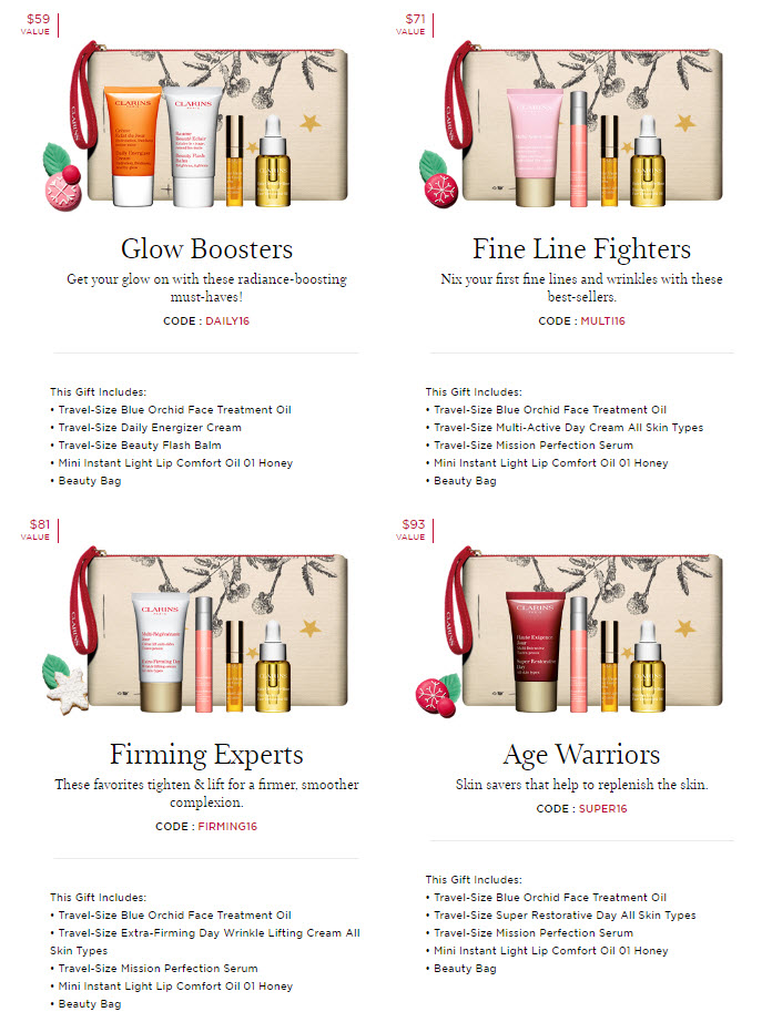 Receive your choice of 5-piece bonus gift with your $80 Clarins purchase