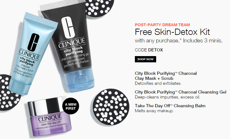 Receive a free 3-piece bonus gift with your Clinique purchase