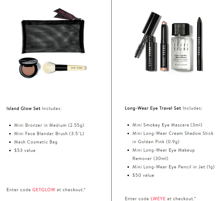 Receive your choice of 3-piece bonus gift with your $100 Bobbi Brown purchase