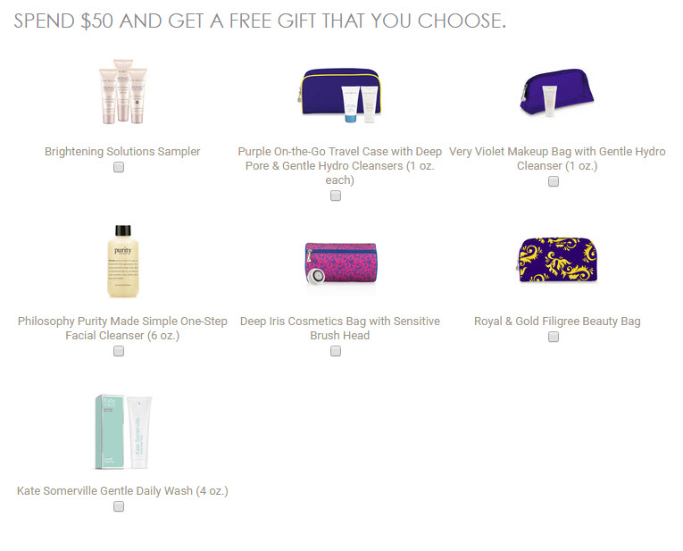 Receive a free 3-piece bonus gift with your $50 Clarisonic purchase