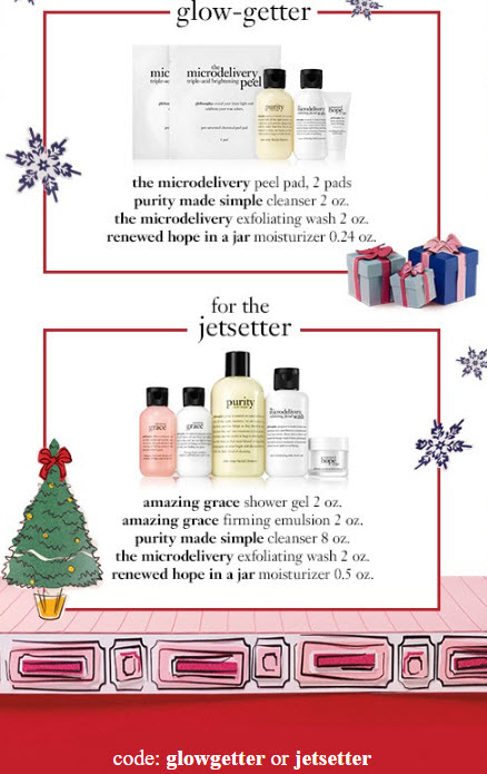 Receive a free 5-piece bonus gift with your $50 philosophy purchase