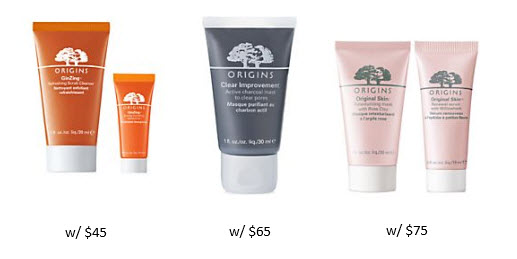 Receive your choice of 5-piece bonus gift with your $75 Origins purchase