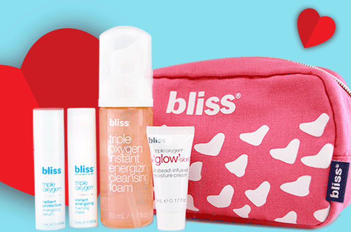 Receive a free 5-piece bonus gift with your $75 Bliss purchase