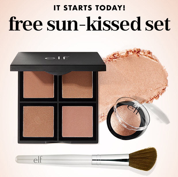 Receive a free 3-piece bonus gift with your $25 ELF Cosmetics purchase