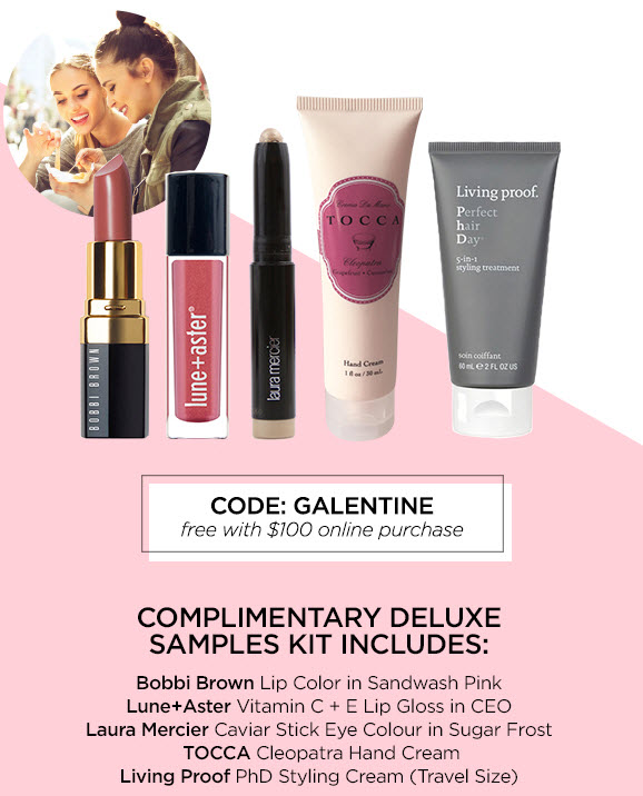 Receive a free 5-piece bonus gift with your $100 Multi-Brand purchase