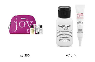 Receive a free 6-piece bonus gift with your $35 philosophy purchase