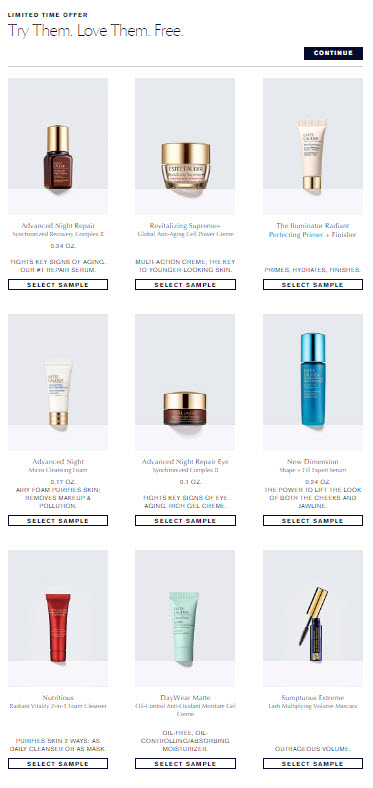 Receive your choice of 4-piece bonus gift with your $50 Estée Lauder purchase