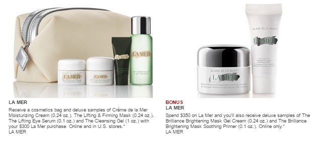 Receive a free 7-piece bonus gift with your $350 La Mer purchase