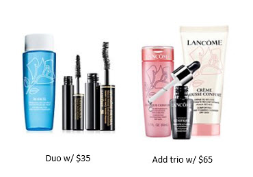 Receive a free 5-piece bonus gift with your $65 Lancôme purchase