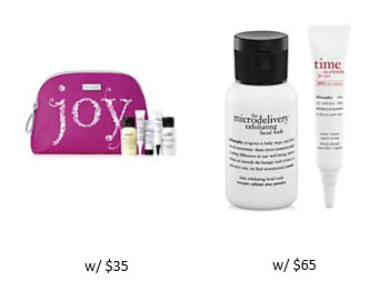 Receive a free 8-piece bonus gift with your $65 philosophy purchase