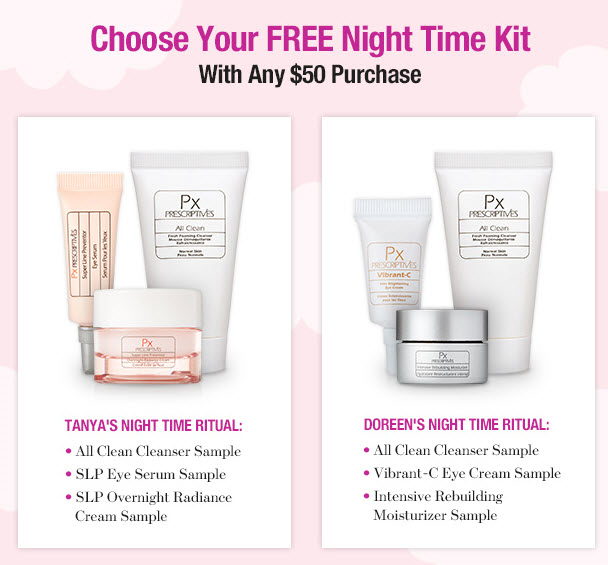 Receive your choice of 3-piece bonus gift with your $50 Prescriptives purchase