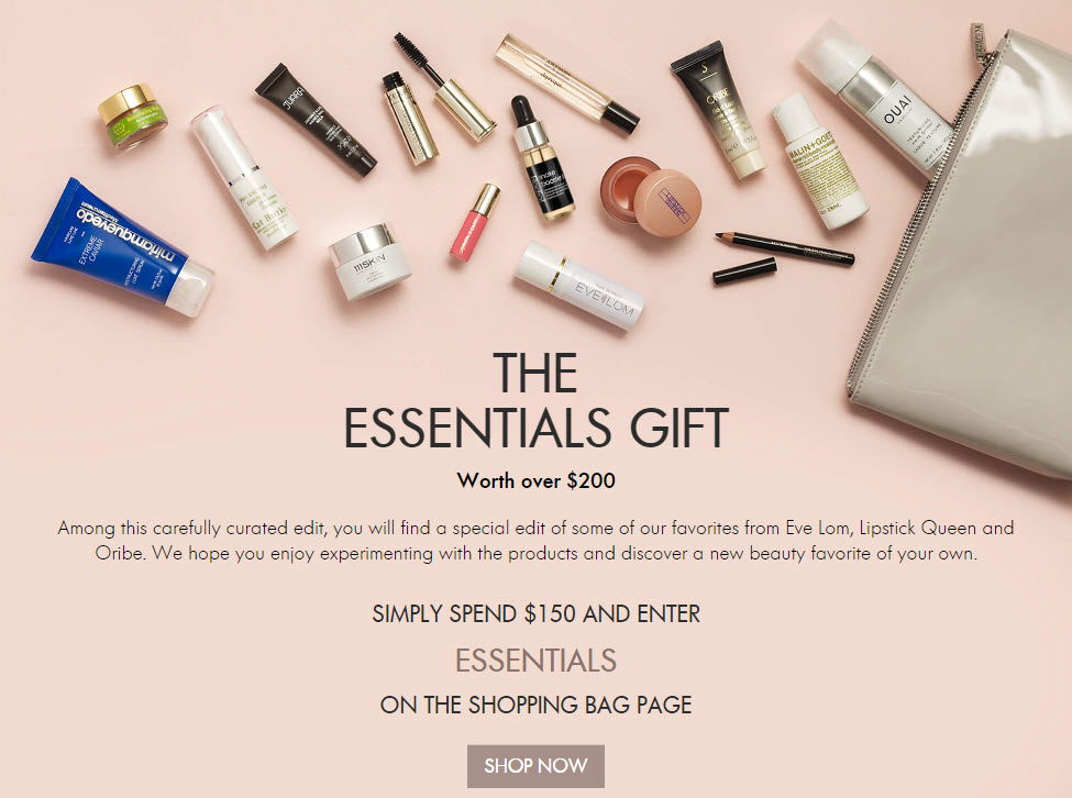 Receive a free 16-piece bonus gift with your $150 Multi-Brand purchase
