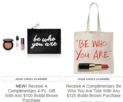 Receive a free 5-piece bonus gift with your $125 Bobbi Brown purchase