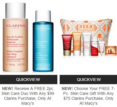 Receive your choice of 7-piece bonus gift with your $75 Clarins purchase