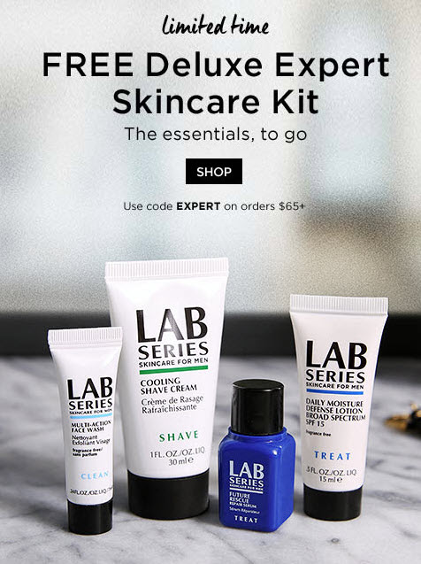 Receive a free 4-piece bonus gift with your $65 LAB SERIES purchase
