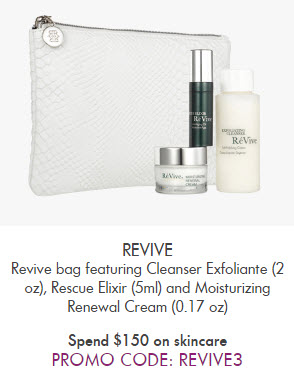 Receive a free 4-piece bonus gift with your $150 Skincare purchase