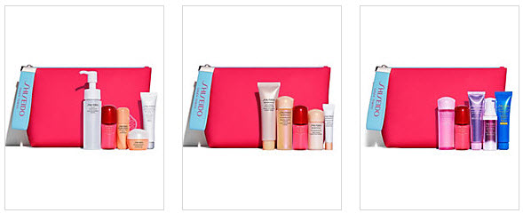 Receive your choice of 6-piece bonus gift with your $75 Shiseido purchase