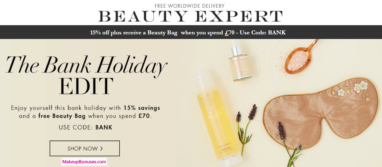 Receive a free 3-piece bonus gift with your approx $90 (70 GBP) purchase