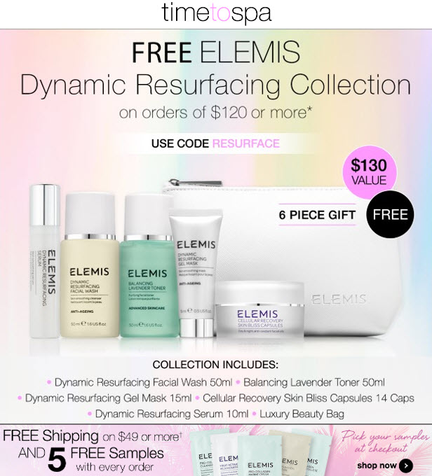 Receive a free 6-piece bonus gift with your $120 Multi-Brand purchase