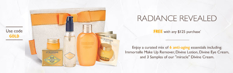 Receive a free 7-piece bonus gift with your $125 L'Occitane purchase