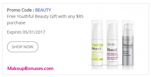 Receive a free 3-piece bonus gift with your $85 Murad purchase