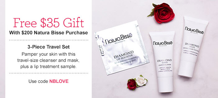 Receive a free 3-piece bonus gift with your $200 Natura Bissé purchase