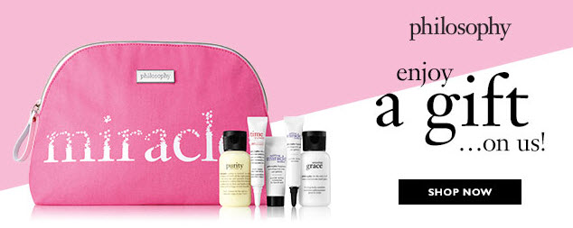 Receive a free 6-piece bonus gift with your $35 Philosophy purchase
