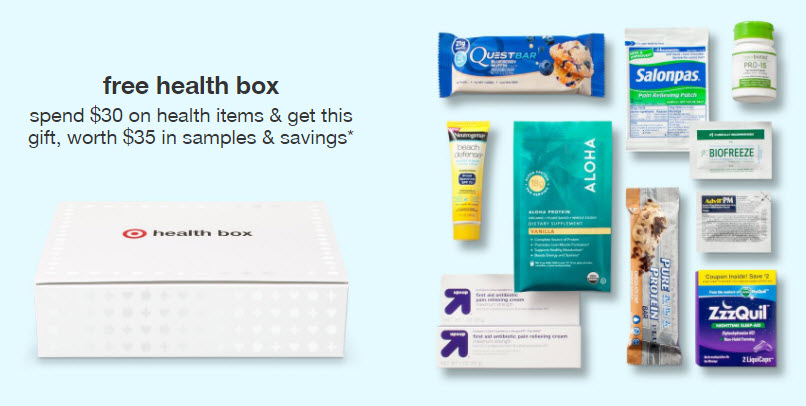 Receive a free 10-piece bonus gift with your $30 Health Item purchase