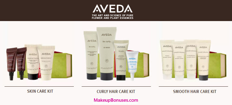 Receive a free 4-piece bonus gift with your $30 Aveda purchase