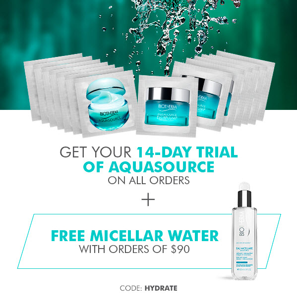 Receive a free 15-piece bonus gift with your $90 Biotherm purchase