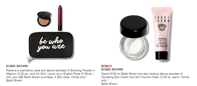 Receive a free 3-piece bonus gift with your $90 Bobbi Brown purchase
