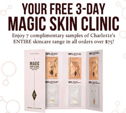 Receive a free 7-piece bonus gift with your $75 Charlotte Tilbury purchase