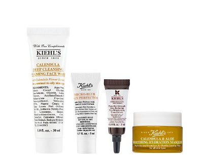 Receive a free 4-piece bonus gift with your $85 Kiehl's purchase