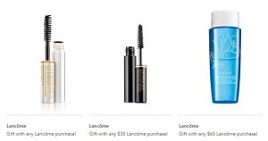 Receive a free 3-piece bonus gift with your $65 Lancôme purchase