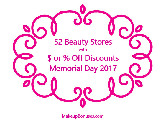 Memorial Day 2017 Beauty Discounts