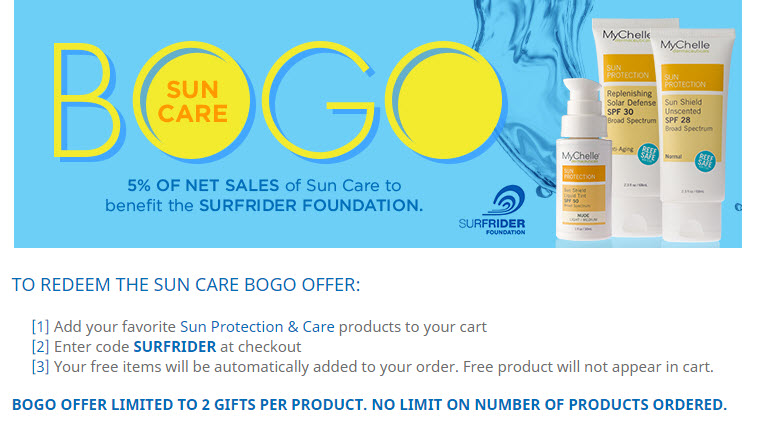 Receive your choice of 3-piece bonus gift with your 3 Sun Care product purchase