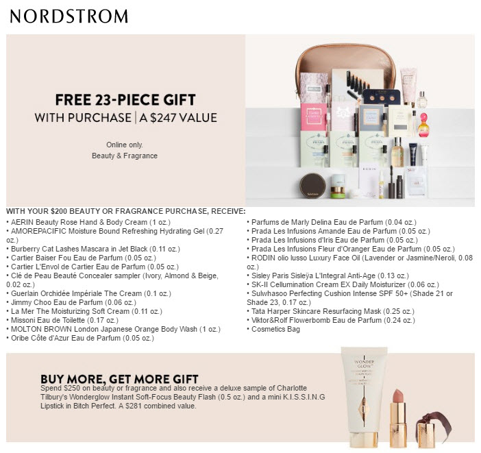Receive a free 23-piece bonus gift with your $200 Multi-Brand purchase
