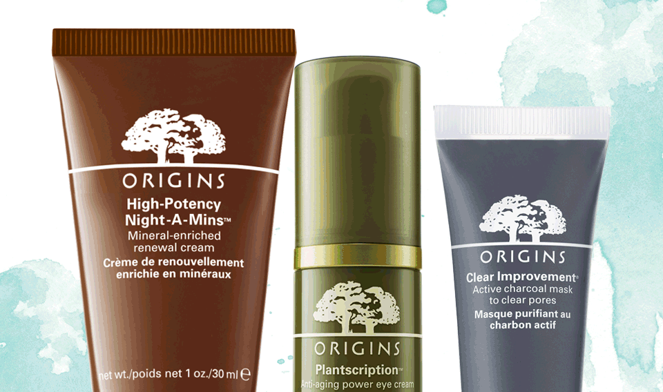 Receive your choice of 3-piece bonus gift with your $35 Origins purchase