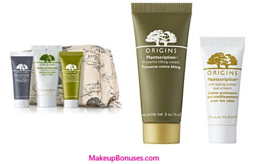 Receive a free 4-piece bonus gift with your $55 Origins purchase