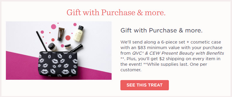 Receive a free 7-piece bonus gift with your Beauty with Benefits Product purchase