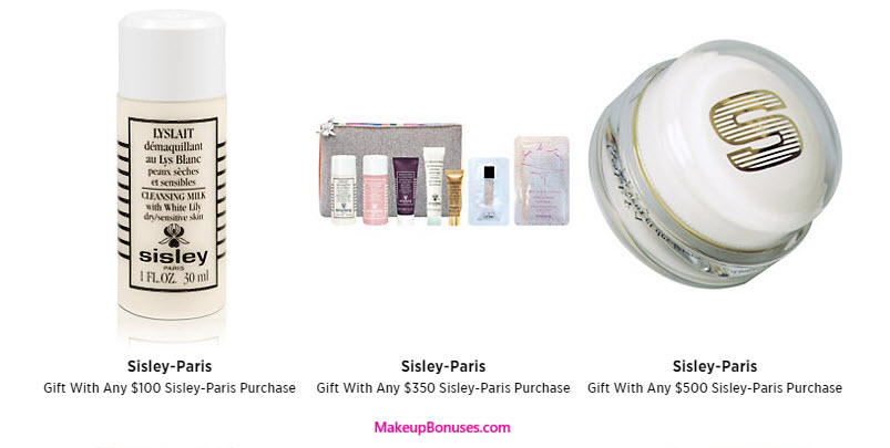 Receive a free 8-piece bonus gift with your $350 Sisley Paris purchase