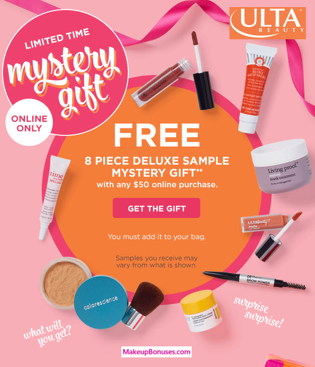 Receive a free 8-piece bonus gift with your $50 Multi-Brand purchase
