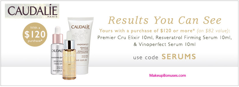 Receive a free 3-pc gift with your $120 Caudalie purchase