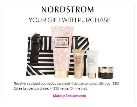 Receive a free 5-pc gift with your $50 Estée Lauder purchase