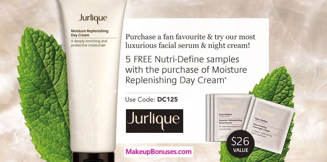 Receive a free 5-pc gift with your Moisture Replenishing Day Cream purchase