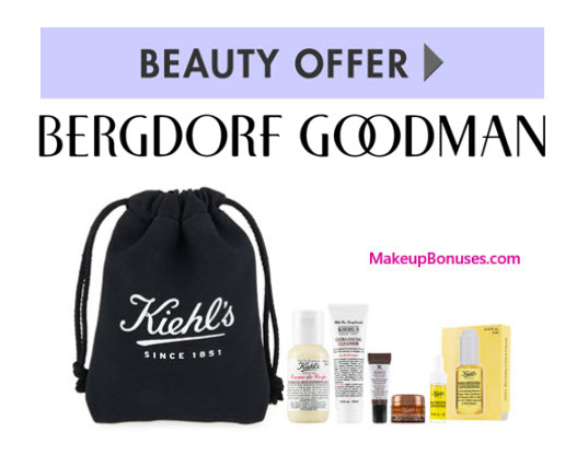 Receive a free 6-pc gift with your $95 Kiehl's purchase