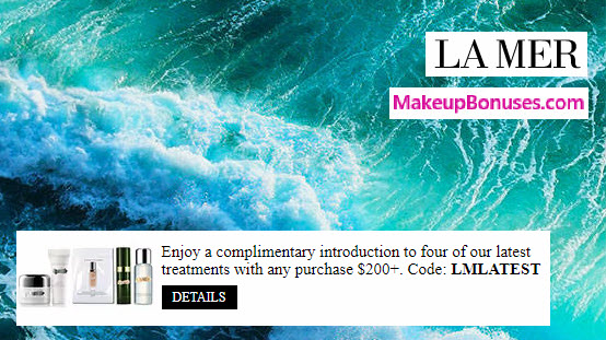 Receive a free 5-pc gift with your $200 La Mer purchase