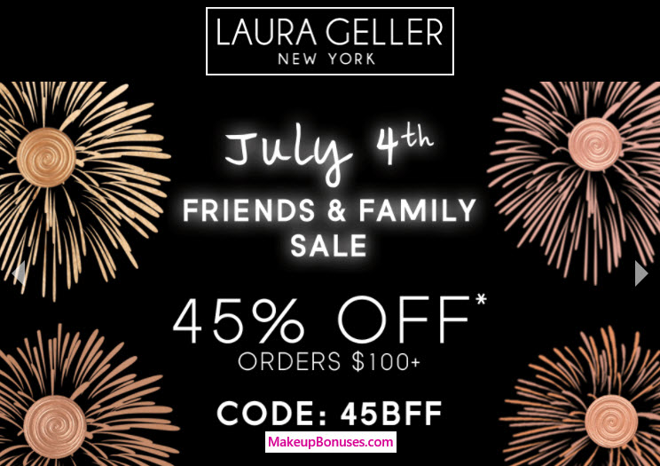 Laura Geller 45% Off - MakeupBonuses.com