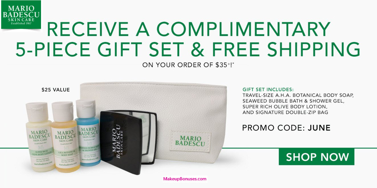 Receive a free 5-piece bonus gift with your purchase