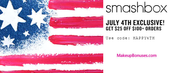 Smashbox $25 Off - MakeupBonuses.com